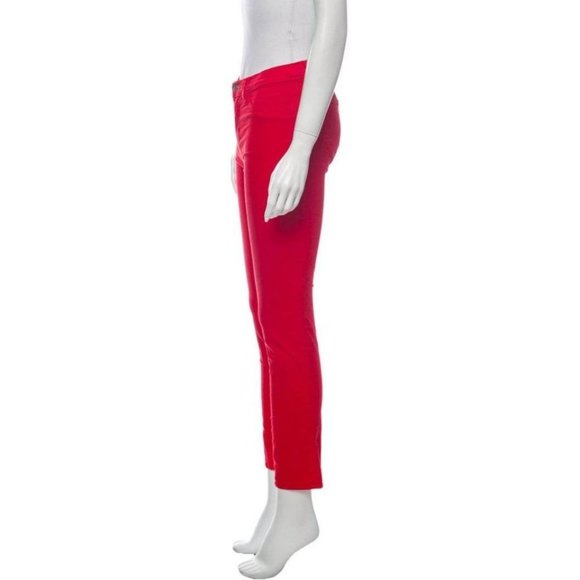 J Brand Red Midrise Skinny Leg Jeans 27 - Picture 2 of 6